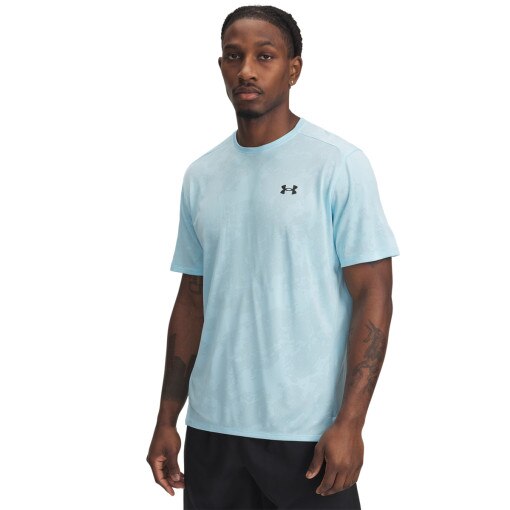 UNDER ARMOUR Męska koszulka treningowa Under Armour UA Tech Vent Jcqrd SS  niebieska Niebieski