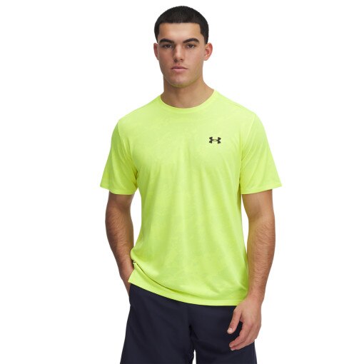 UNDER ARMOUR Męska koszulka treningowa Under Armour UA Tech Vent Jcqrd SS  zielona Zielony