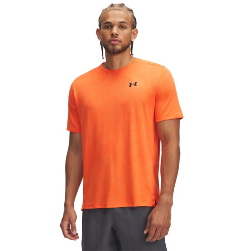 UNDER ARMOUR Męska koszulka treningowa Under Armour UA Tech Vent Jcqrd SS  pomarańczowa Pomarańczowy