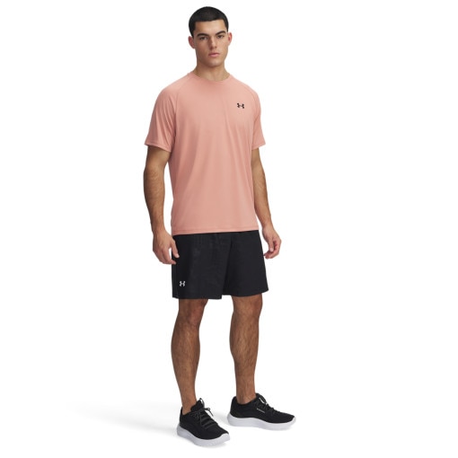 UNDER ARMOUR Męskie spodenki treningowe Under Armour UA Tech Woven Emboss Short  czarne Czarny