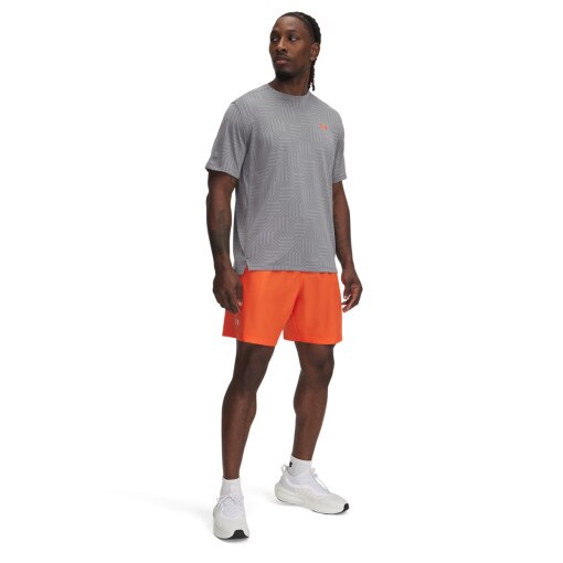 UNDER ARMOUR Męskie spodenki treningowe Under Armour UA Tech Woven Emboss Short  pomarańczowe Pomarańczowy