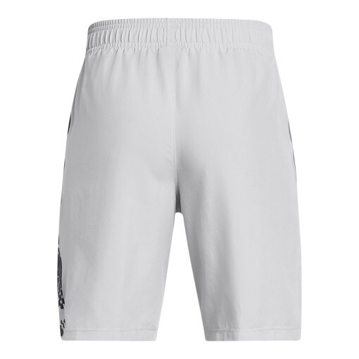 Chłopięce spodenki treningowe Under Armour UA Tech Woven Graphic Short - białe