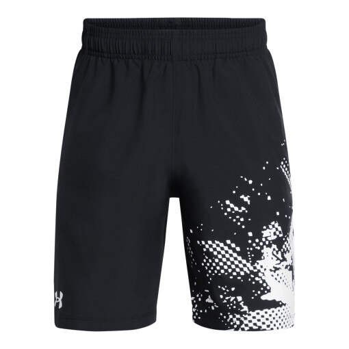 UNDER ARMOUR Chłopięce spodenki treningowe Under Armour UA Tech Woven Graphic Short  czarne Czarny
