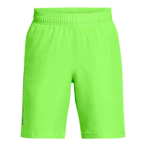 UNDER ARMOUR Chłopięce spodenki treningowe Under Armour UA Tech Woven Wordmark Short  zielone Zielony