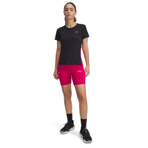 UNDER ARMOUR Damskie kolarki do biegania Under Armour UA Trail Run Fitted Short  różowe Różowy