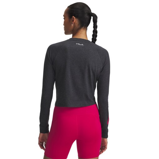 Damski longsleeve do biegania Under Armour UA Trail Run Graphic LS - czarny