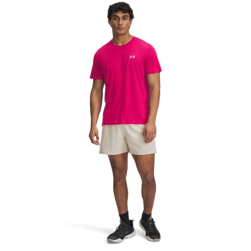 UNDER ARMOUR Męskie spodenki do biegania Under Armour UA Trail Run Launch Shorts  beżowe Beżowe