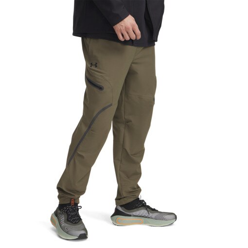 Męskie spodnie treningowe cargo UA Unstoppable Cargo Pant - oliwkowe/khaki