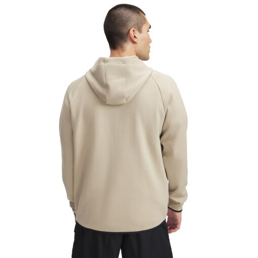 Męska bluza treningowa nierozpinana z kapturem Under Armour UA Unstoppable Flc Hd Eu - beżowa