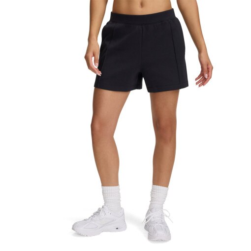 Damskie spodenki dresowe Under Armour UA Unstoppable Fleece Short - czarne