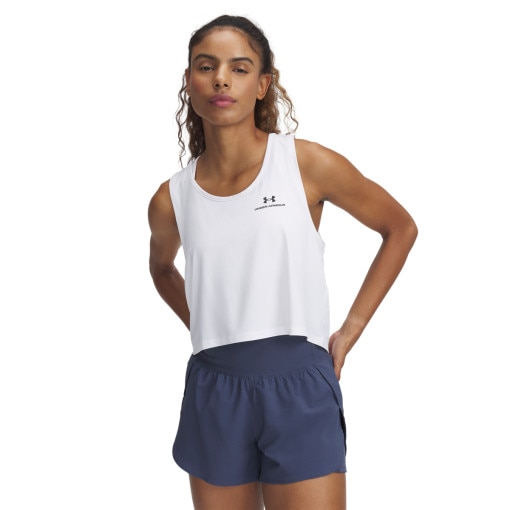 Damskie spodenki treningowe Under Armour UA Vanish 2in1 Short - niebieskie