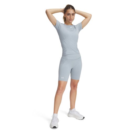 UNDER ARMOUR Damskie spodenki treningowe Under Armour UA Vanish Seamless Short szare Szary