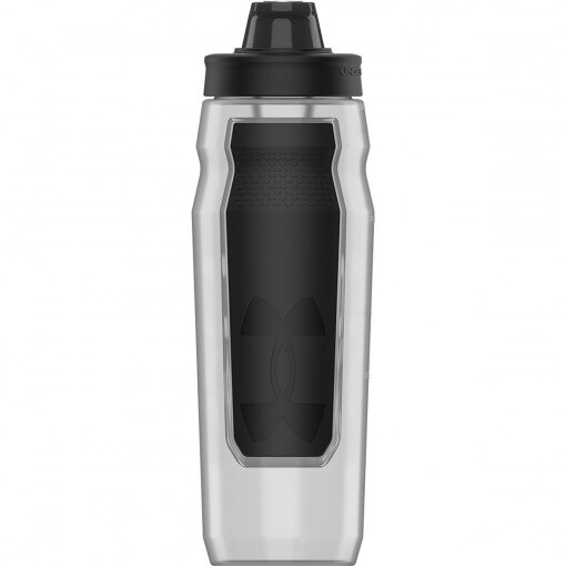 UNDER ARMOUR Bidon Under Armour 32oz Playmaker Squeeze Clear UA 950 milliliter biały Biały