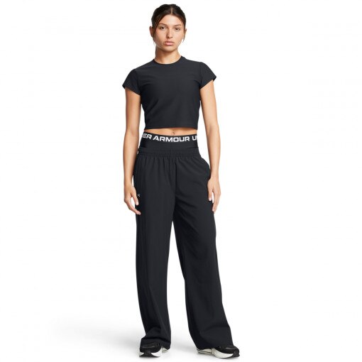 UNDER ARMOUR Damskie spodnie treningowe Under Armour Armoursport Wide Leg Pant  czarne Czarny