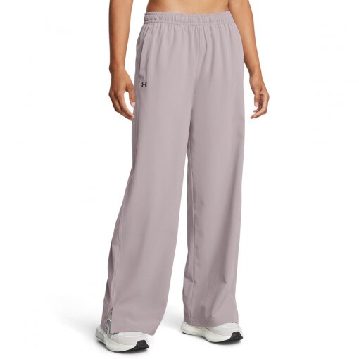 Damskie spodnie treningowe Under Armour Armoursport Wide Leg Pant - beżowe
