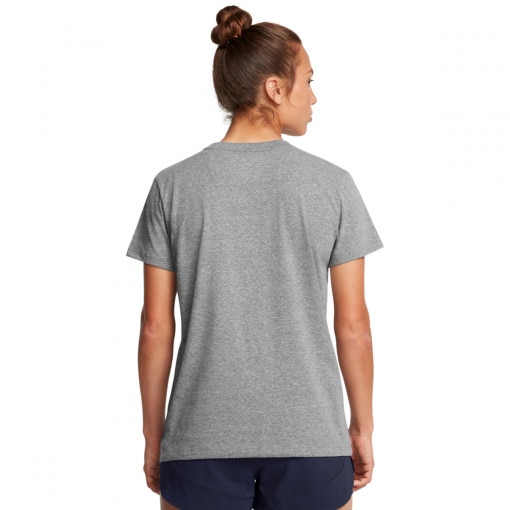 Damski t-shirt z nadrukiem Under Armour Campus Core Ss - szary