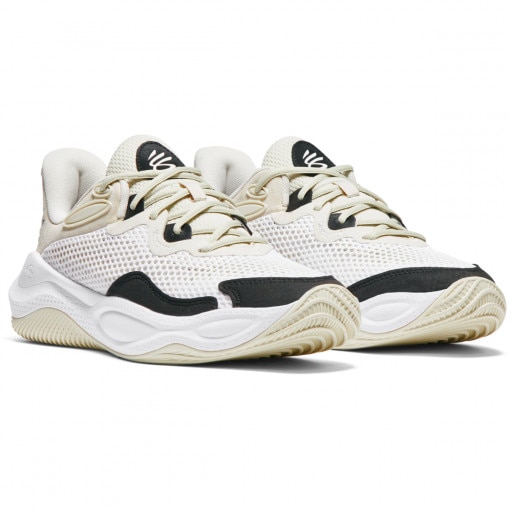 Buty do koszykówki uniseks Under Armour Curry Splash 24 Sde - beżowe