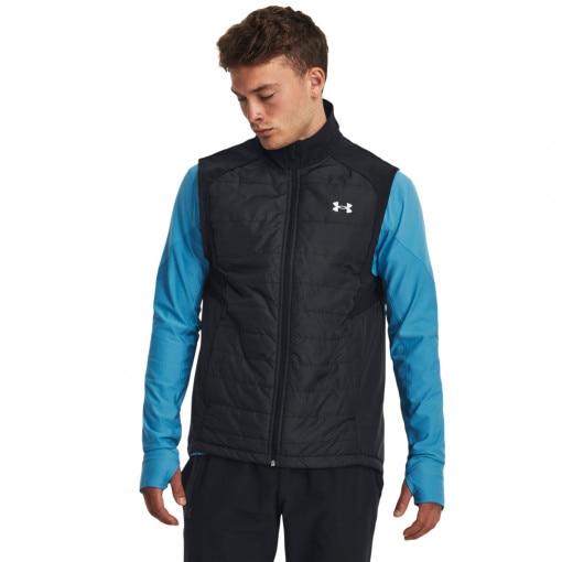 UNDER ARMOUR Męski bezrękawnik do biegania Under Armour Launch Pro Insulated Vest  czarny Czarny
