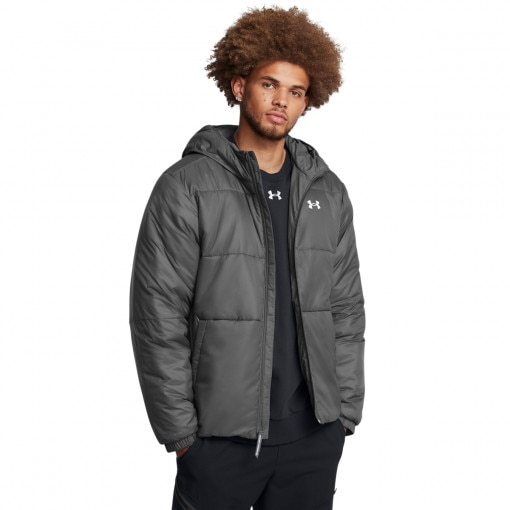 UNDER ARMOUR Męska kurtka puchowa pikowana Under Armour Lw Insulated Jacket  szara Szary
