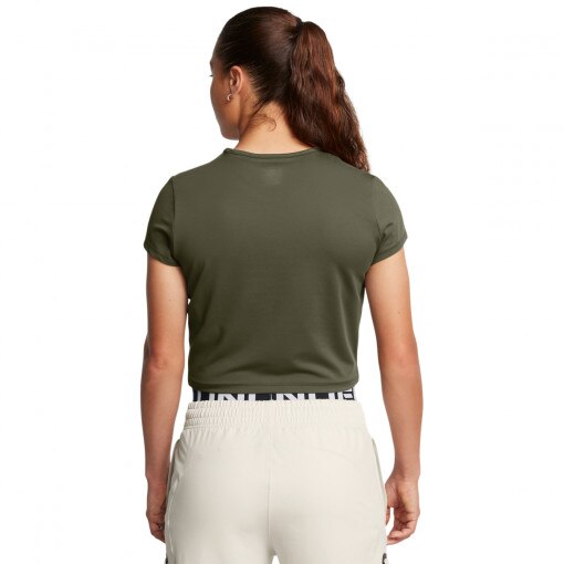 Damska koszulka treningowa Under Armour Meridian Baby Tee - oliwkowa/khaki 