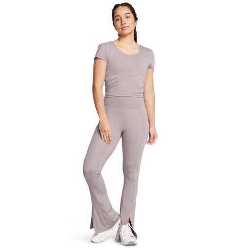 UNDER ARMOUR Damskie spodnie treningowe Under Armour Meridian Kick Flare Pant  beżowe Beżowy