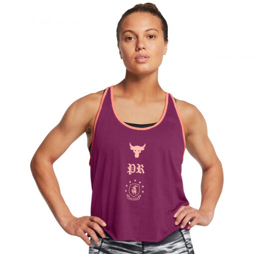 UNDER ARMOUR Damski top treningowy Under Armour Project Rock W Tank Boh  fioletowy Fioletowy