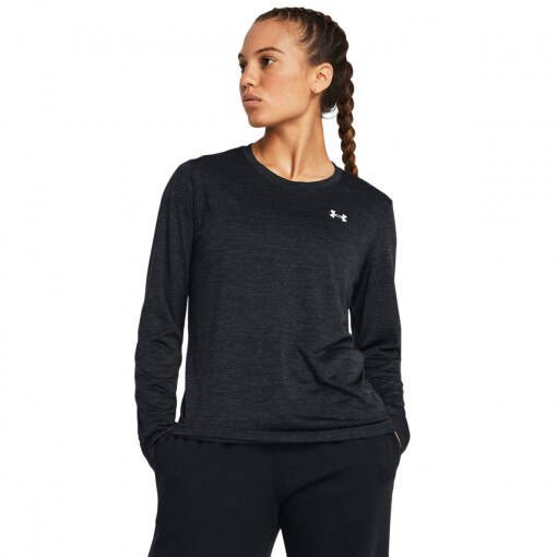 UNDER ARMOUR Damski longsleeve treningowy Under Armour Tech Ls Crew Twist  czarny  Czarny