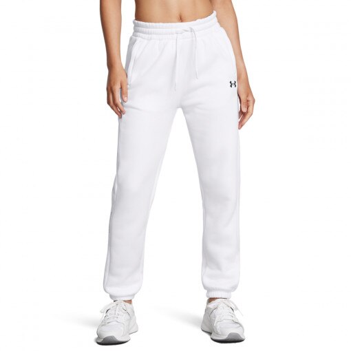 Damskie spodnie treningowe Under Armour UA Armour Fleece Pro Gym Pt - białe