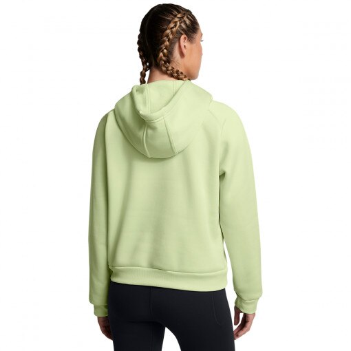 Damska bluza treningowa nierozpinana z kapturem Under Armour UA Armour Flc Pro Hdy - zielona