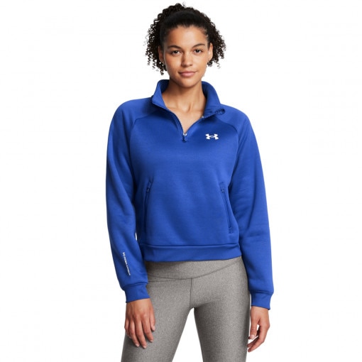 UNDER ARMOUR Damska bluza treningowa Under Armour UA Armour Fleece Pro ½ Zip  niebieska 432