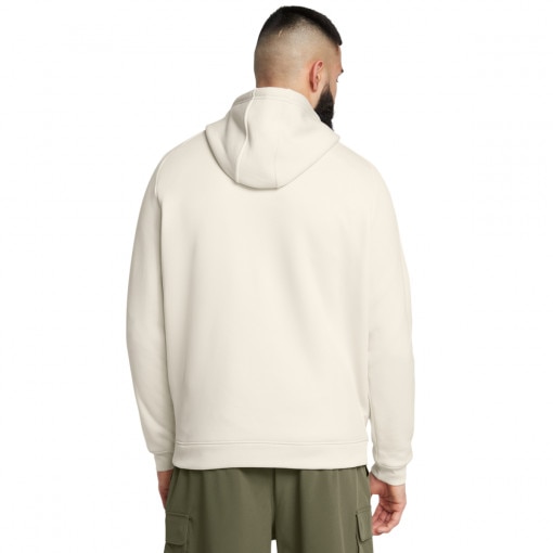 Męska bluza treningowa z kapturem Under Armour UA Armour Fleece Pro Kanga Hd - biała