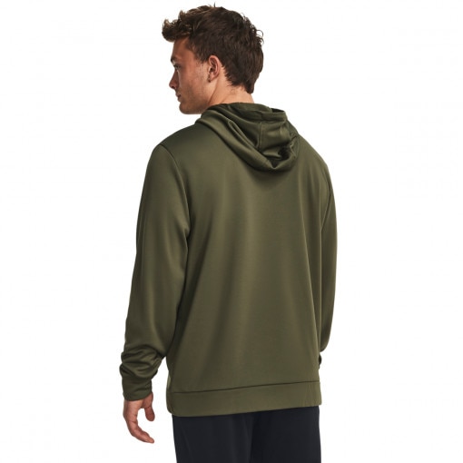 Męska bluza treningowa nierozpinana z kapturem Under Armour UA Armour Fleece Big Logo HD - oliwkowa/khaki