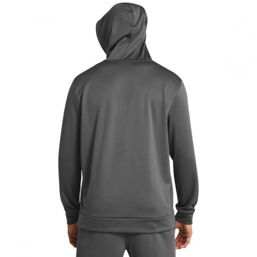 Męska bluza treningowa nierozpinana z kapturem Under Armour UA Armour Fleece Big Logo HD - szara