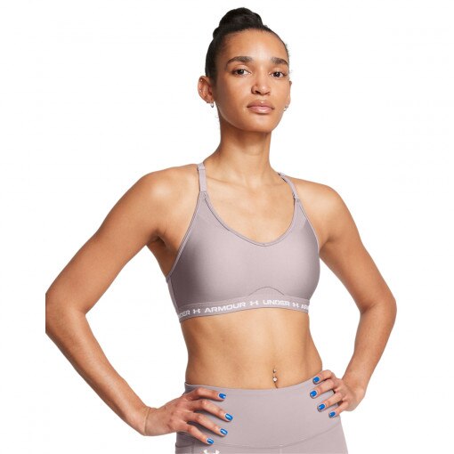 UNDER ARMOUR Biustonosz treningowy Under Armour UA Crossback Low Bra beżowy Beżowy