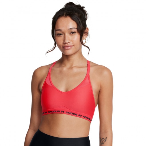 UNDER ARMOUR Biustonosz treningowy Under Armour UA Crossback Low Bra czerwony Czerwony