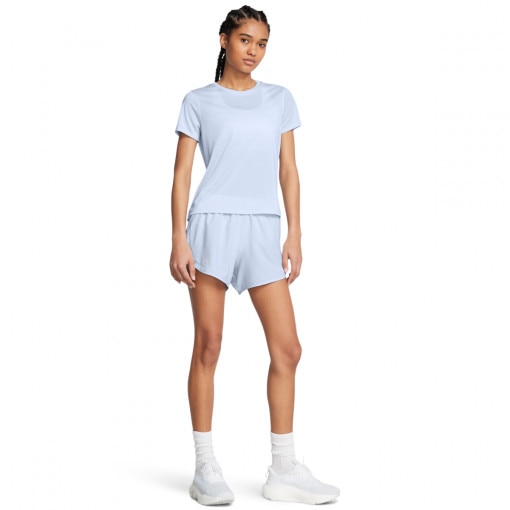 UNDER ARMOUR Damskie spodenki do biegania Under Armour UA Fly By 3'' Shorts  niebieskie Niebieski