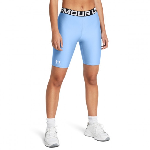 Damskie kolarki treningowe Under Armour UA Hg Authentics 8in Short - niebieskie