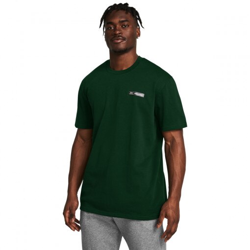 UNDER ARMOUR Męski tshirt z nadrukiem Under Armour UA HW Armour Label SS  zielony Zielony