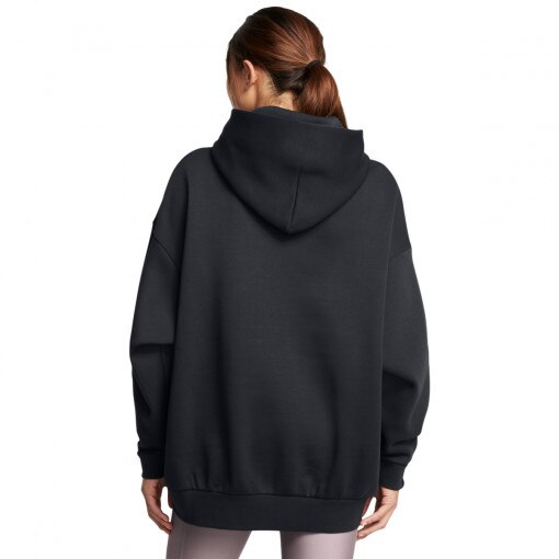 Damska bluza dresowa nierozpinana z kapturem Under Armour UA Icon Flc Ultra Os Hdy - czarna