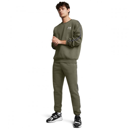UNDER ARMOUR Męskie spodnie dresowe Under Armour UA Icon Fleece Jogger Taping  zielone Zielony