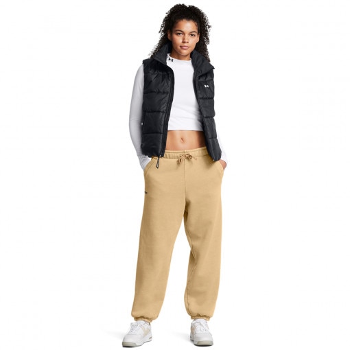 UNDER ARMOUR Damskie spodnie dresowe Under Armour UA Icon Hwt Flc Os Pant  brązowe Brązowy