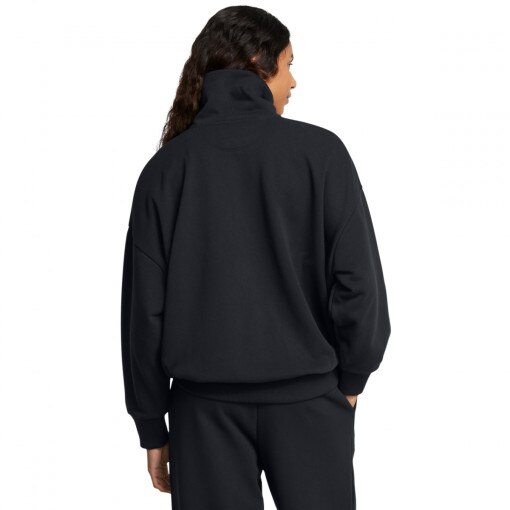 Damska bluza dresowa nierozpinana bez kaptura Under Armour UA Icon Hwt Terry Os Qz - czarna