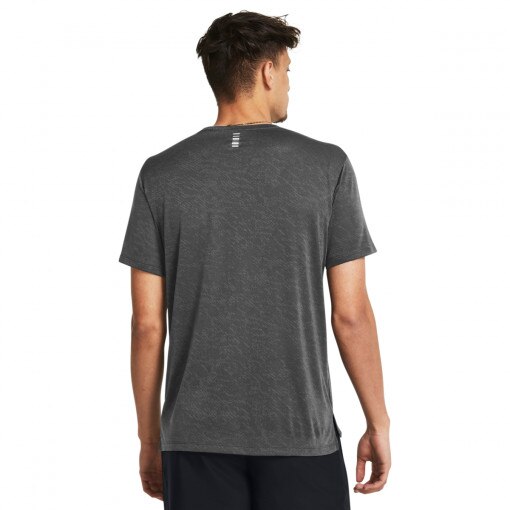 Męska koszulka do biegania Under Armour UA Launch Camo Shortsleeve - szara