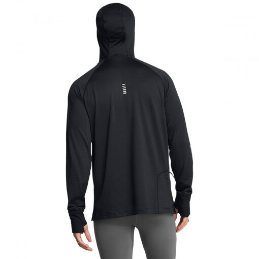 Męski longsleeve do biegania Under Armour UA Launch Elite Cw Balaclava Hoody - czarny
