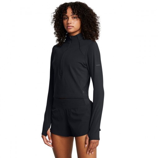 UNDER ARMOUR Damski longsleeve do biegania Under Armour UA Launch Elite Half Zip  czarny Czarny
