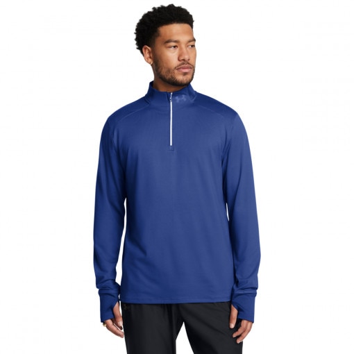 UNDER ARMOUR Męski longsleeve do biegania Under Armour UA Launch Pro 1/4 Zip  niebieski Niebieski