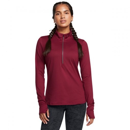 UNDER ARMOUR Damska bluza do biegania nierozpinana bez kaptura Under Armour UA Launch Pro Half Zip  czerwona Czerwony