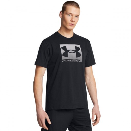 UNDER ARMOUR Męski tshirt z nadrukiem Under Armour UA M Boxed Sports Updated Ss  czarny Czarny