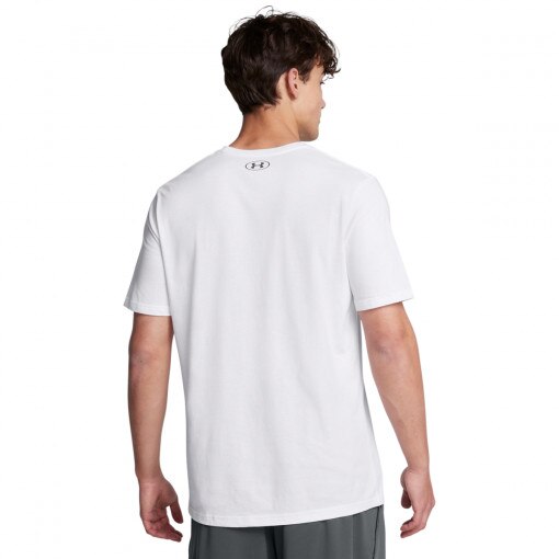 Męski t-shirt z nadrukiem Under Armour UA M Boxed Sports Updated Ss - biały