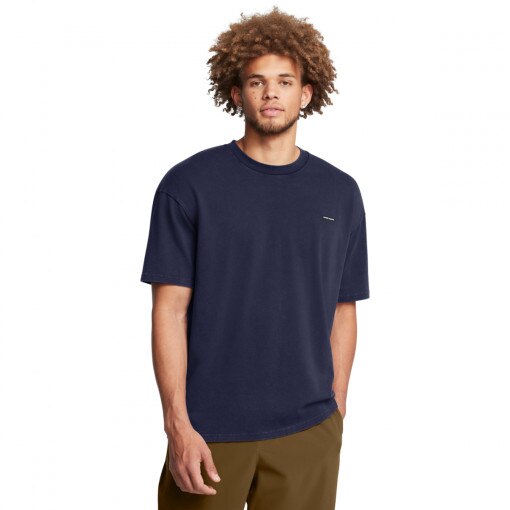  UNDER ARMOUR Męski tshirt z nadrukiem Under Armour UA M Hw Os Logo Wash Ss  granatowy Granatowy